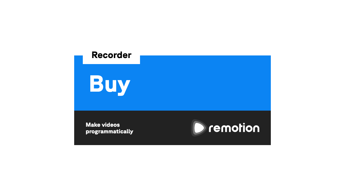 Remotion App 购买 | Remotion 中文文档(unofficial)